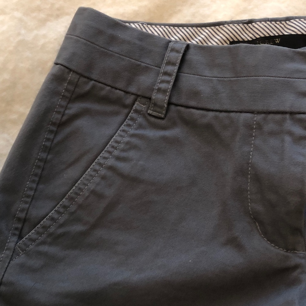 J Crew Gray Chino Shorts Size 00 Preppy - Picture 2 of 5
